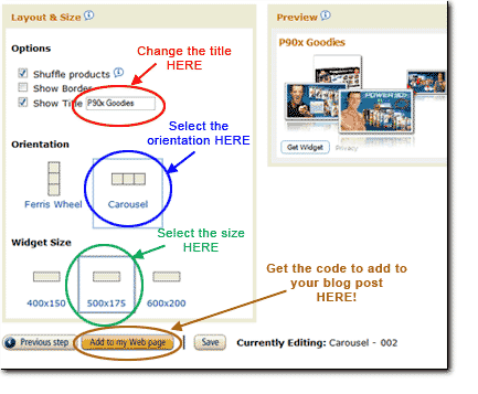 More Carousel thingees