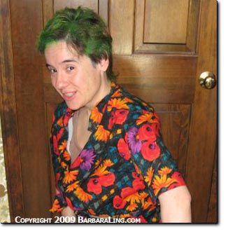 Green hair!