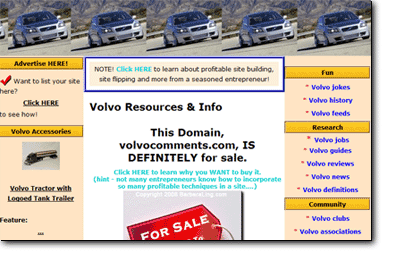 Volvo Car domain for sale