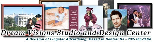 Welcome to Dream Visions Studio and Design center, where your imagination is given wings and transformed into high-quality prints and portraits perfect for interior decorating - Children's and family privacy online internet sharing services available as well.  Need such creativity infused in your business or personal website?  I've been designing sites since 1992.