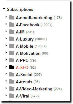 1000s of categorized feeds