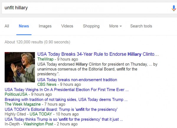Unfit hillary
