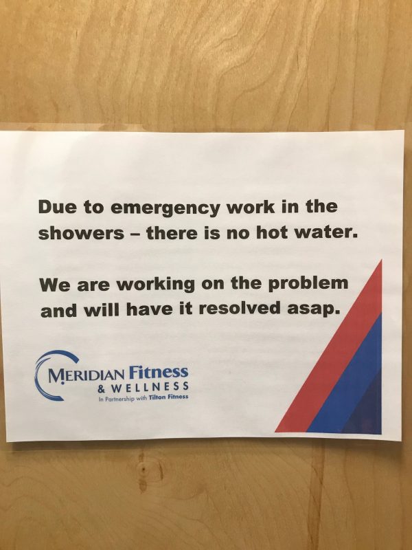 No hot water
