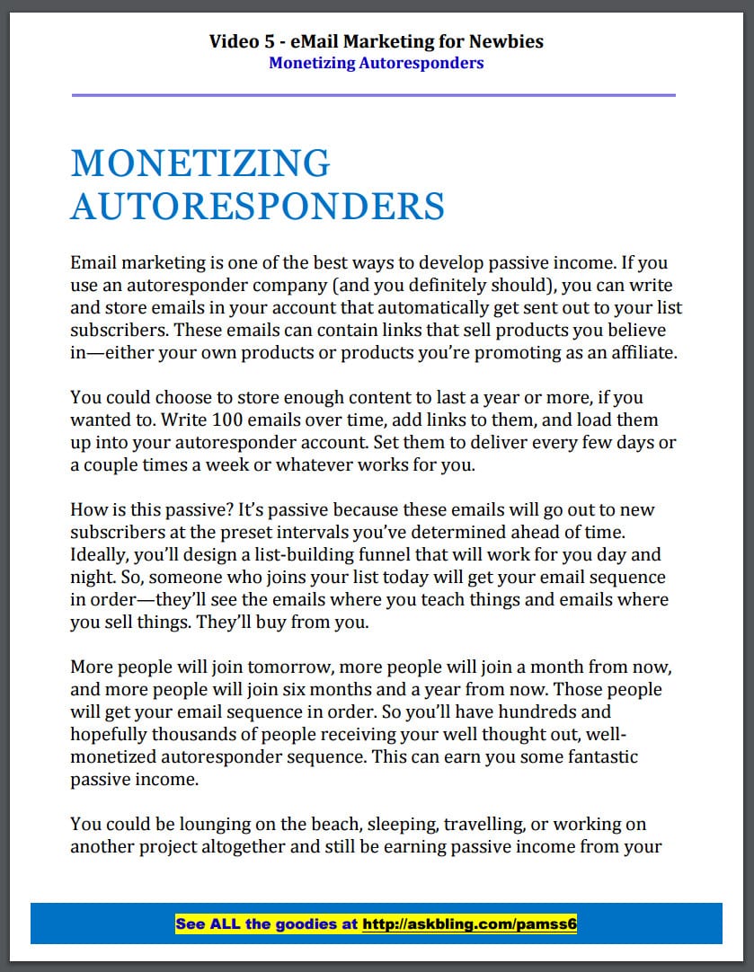 Monetizing