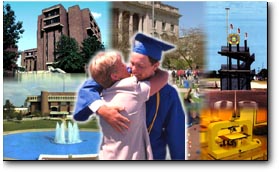Graduation photos of your favorite places, centered about your image