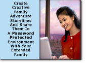 Password protected sites of your favorite family children photographs - to share with your extended family